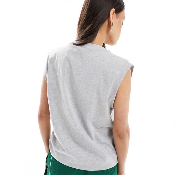 ASOS DESIGN Gray Drop Armhole Tank Athleisure Soft Stretchy Women's Medium - Picture 2 of 9
